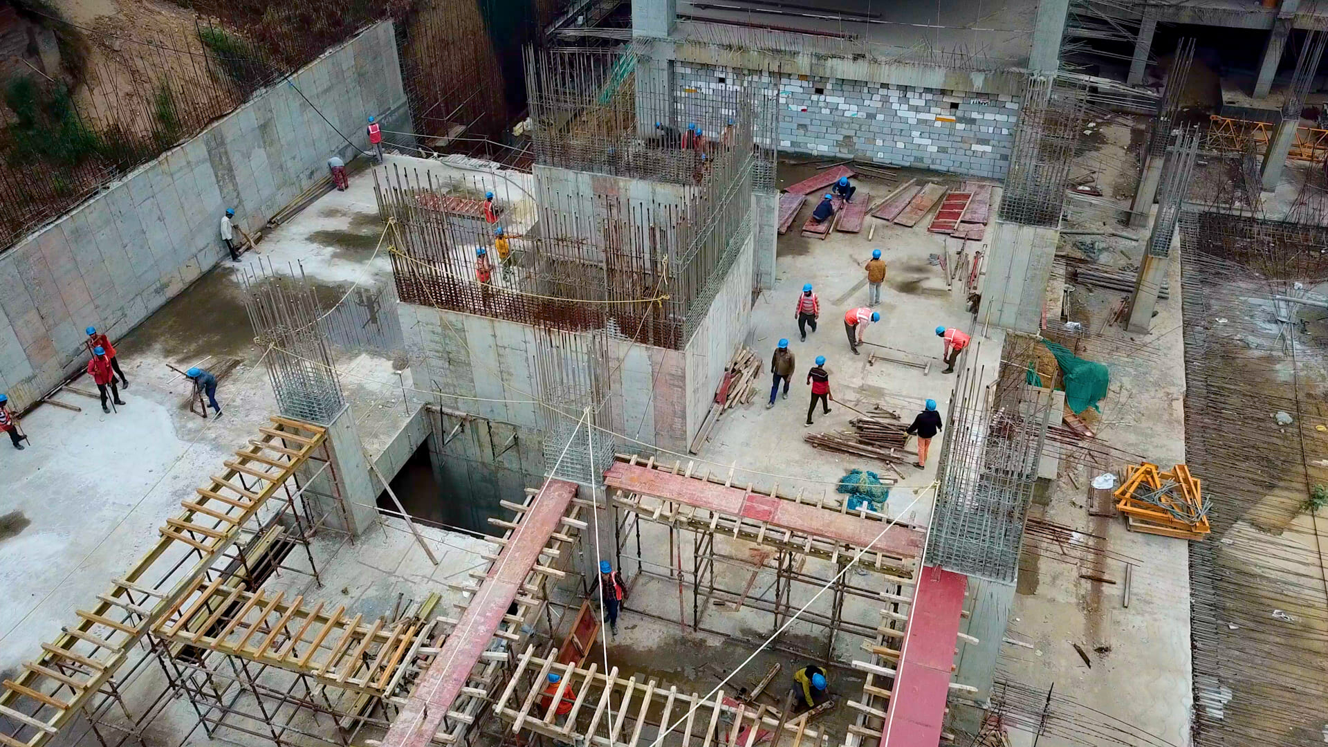 Delhi Shopping complex construction view